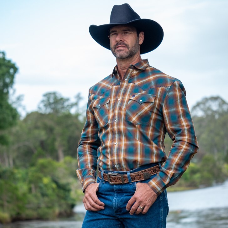 Cowboy Mens Shirt | Western Mens Shirt | Mens Shirts | Checks
