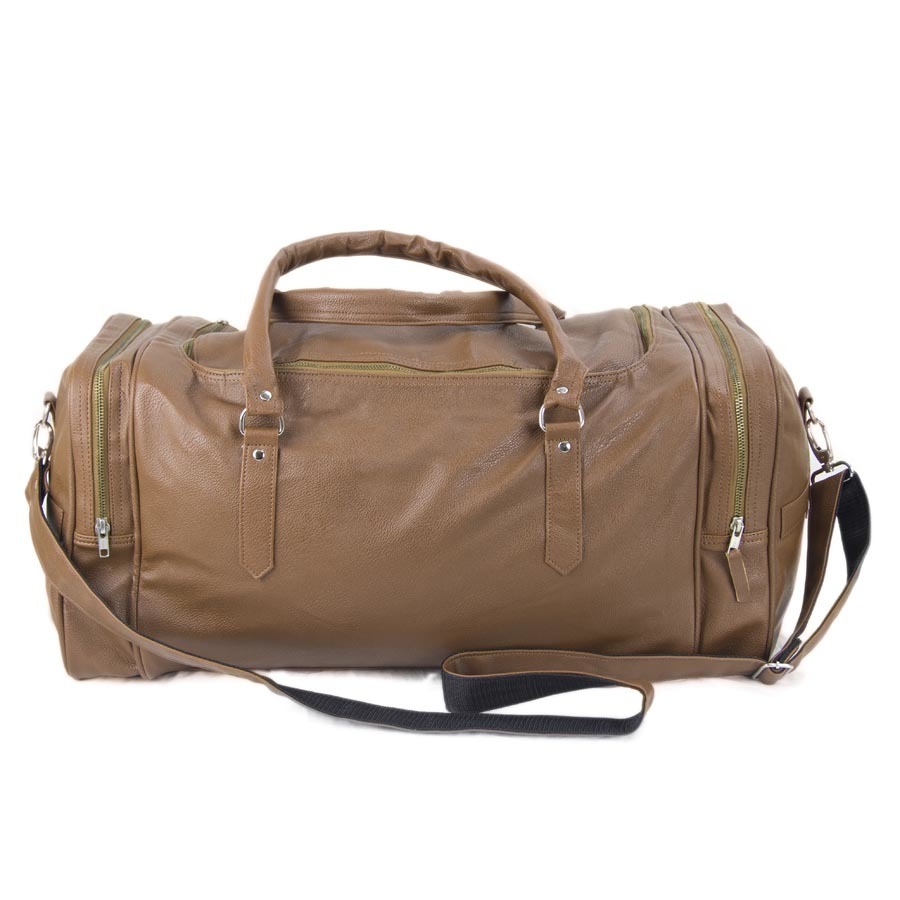 duffle bag faux leather