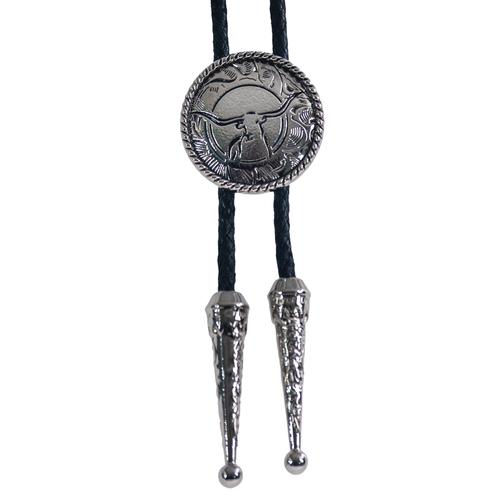 Longhorn Bolo - Black Enamel Lines - [Bolo-13B]