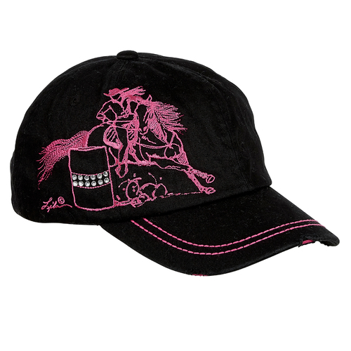 Black - Embroidered Barrel Racer -  (BC-118BK)